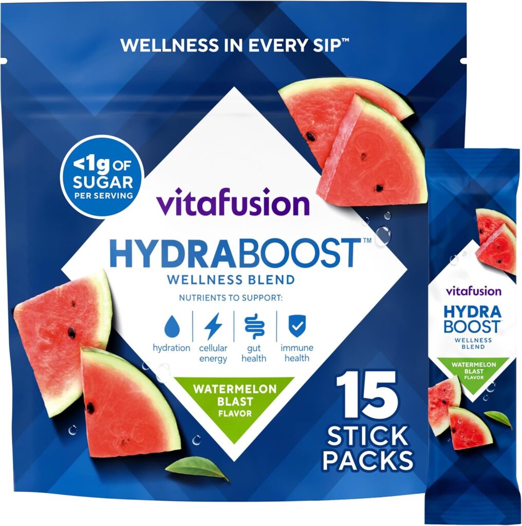 Vitafusion Hydraboost Drink Powder Packets, Electrolytes Sup...