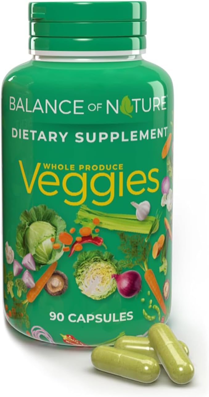 Balance of Nature Whole Veggies Supplement with Superfood Ve...
