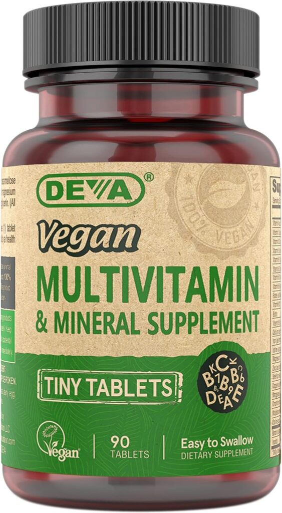 DEVA Vegan Multivitamin for Women & Men with Iron, Vitamin C...