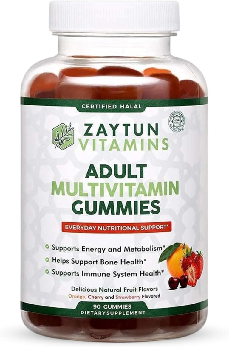 Halal Adult Multivitamin Gummies for Men, Women, Complete Ev...