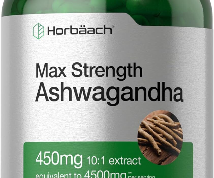 Horbäach Ashwagandha Supplement | Max Strength | 120 Capsule...