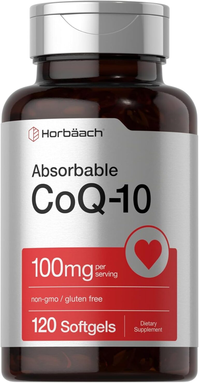 Horbäach CoQ10 100mg Softgels | 120 Count | Non-GMO and Glut...