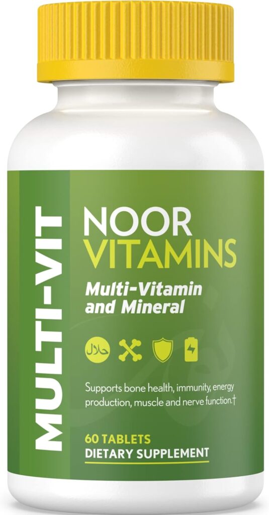 Noor Vitamins Halal Vitamins, Daily Multivitamin, Halal Vita...