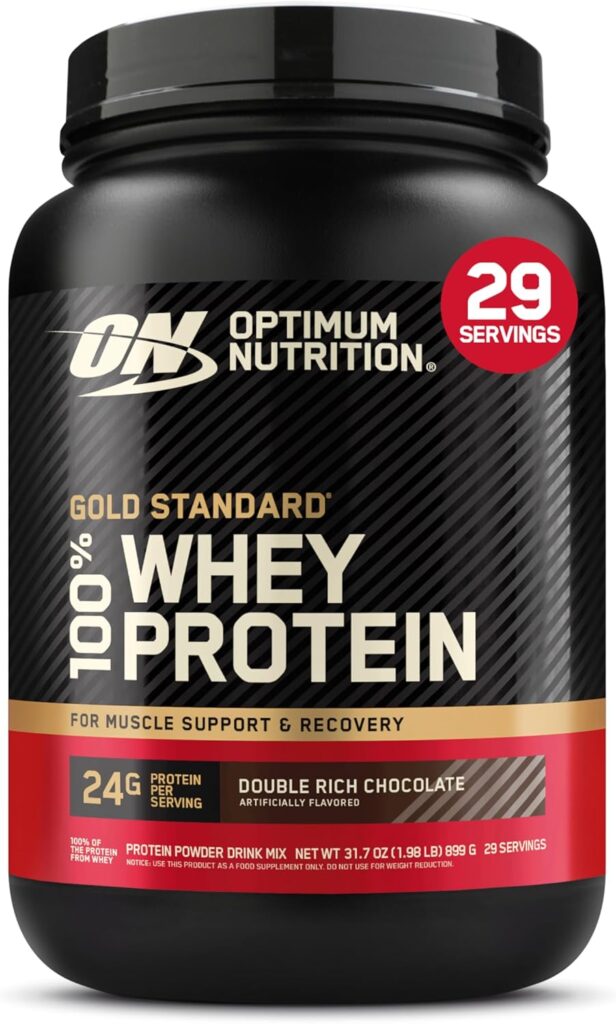 Optimum Nutrition Gold Standard 100% Whey Protein Powder, Do...