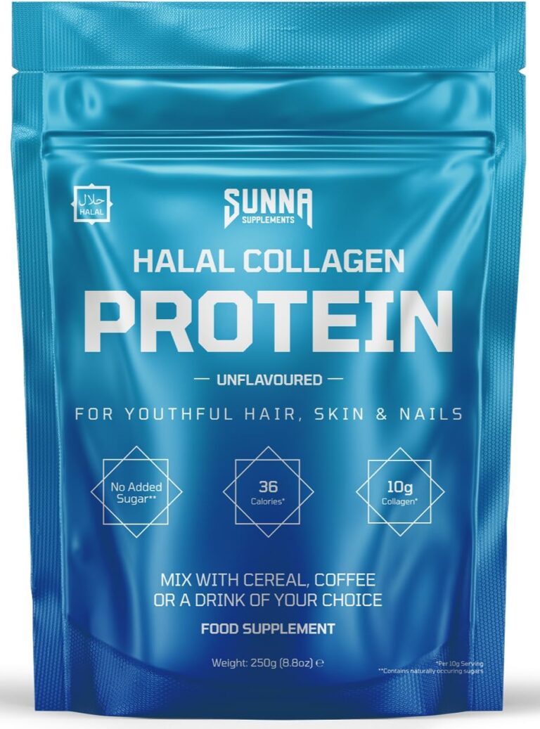 SUNNA SUPPLEMENTS - Halal Bovine Collagen Protein Powder for...