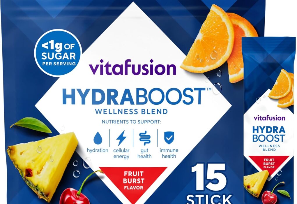 Vitafusion Hydraboost Drink Powder Packets, Electrolytes Sup...