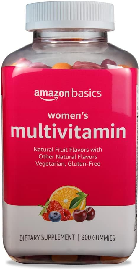Amazon Basics Women's Multivitamin, Mixed Berry Flavor, Vege...