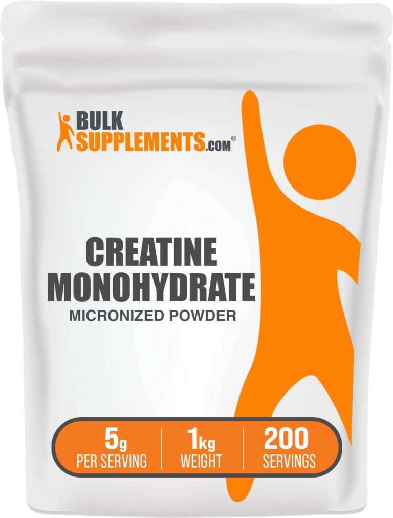 BulkSupplements.com Creatine Monohydrate Powder - Micronized...