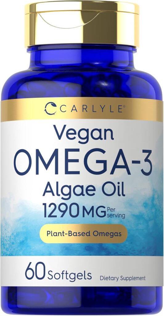 Carlyle Vegan Omega 3 Supplement | 1290 mg | 60 Softgels | P...