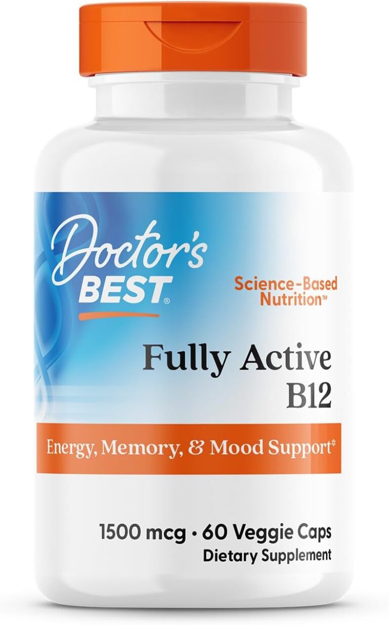 Doctor's Best Fully Active B12 1500 mcg, Non-GMO, Vegan, Glu...