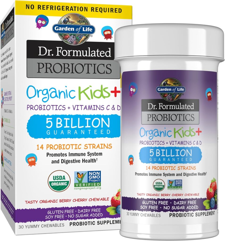 Garden of Life Dr. Formulated Probiotics Organic Kids+ plus ...