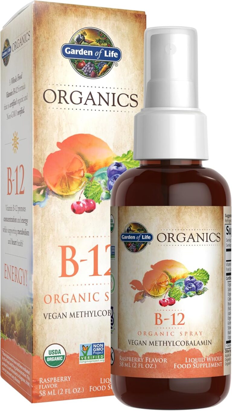 Garden of Life Organics B12 Vitamin - Whole Food B-12 for Me...