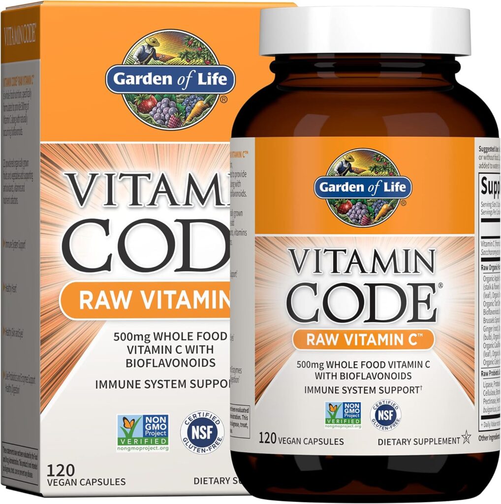 Garden of Life Vitamin Code Raw Vitamin C - 120 Capsules, 50...