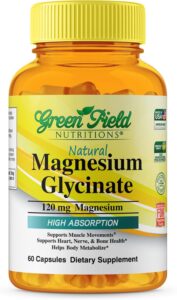 Greenfield Nutritions Halal Magnesium Glycinate 120mg (60 Ca...