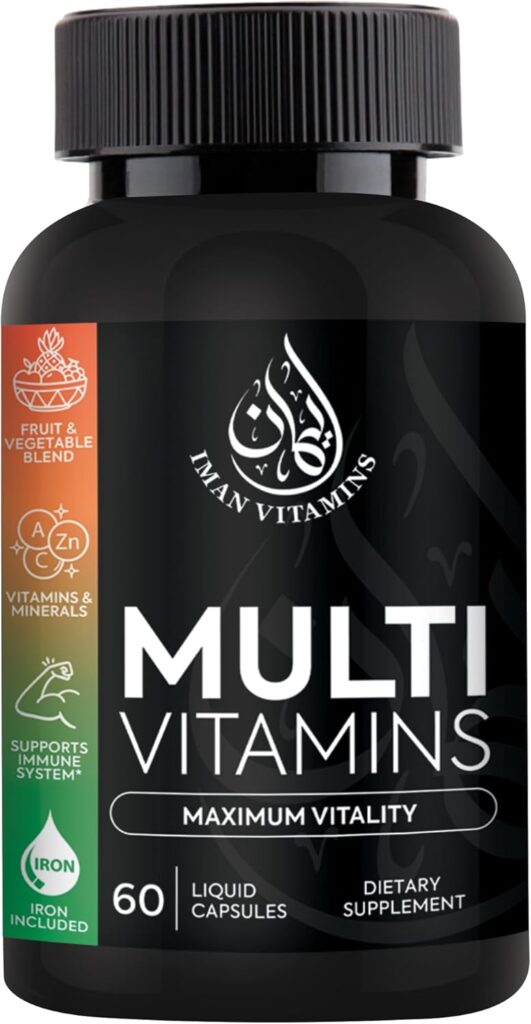 Halal Complete Multivitamin Capsules for Adults Men & Women ...