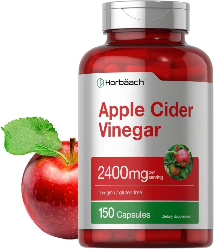Horbäach Apple Cider Vinegar Capsules | 2400mg | 150 Count |...