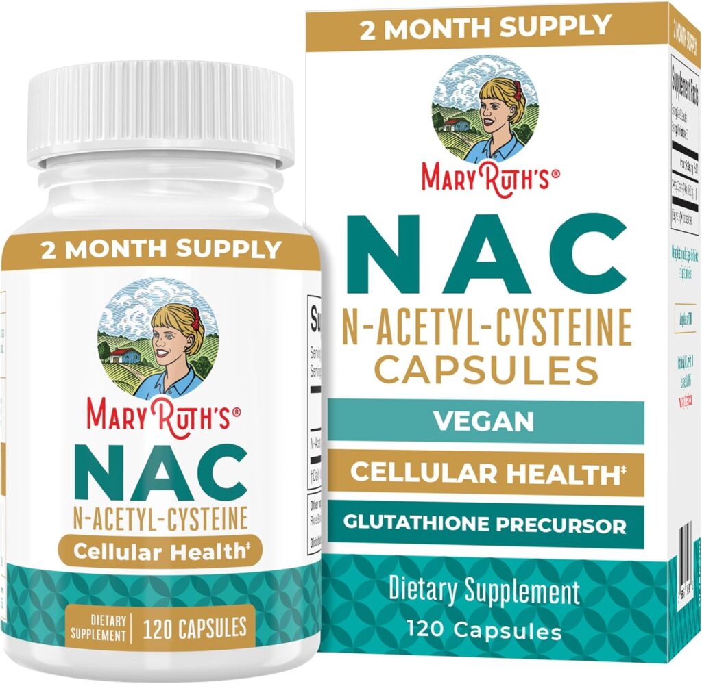 MaryRuth Organics NAC Supplement N-Acetyl Cysteine | 2 Month...