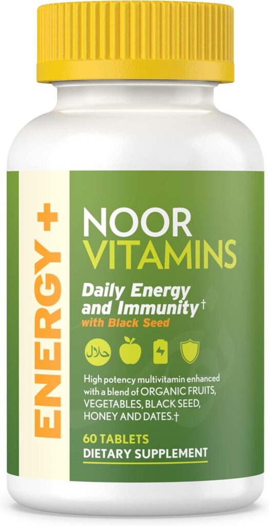 Noor Vitamins Energy+ Multivitamin; Halal Vitamin for Energy...