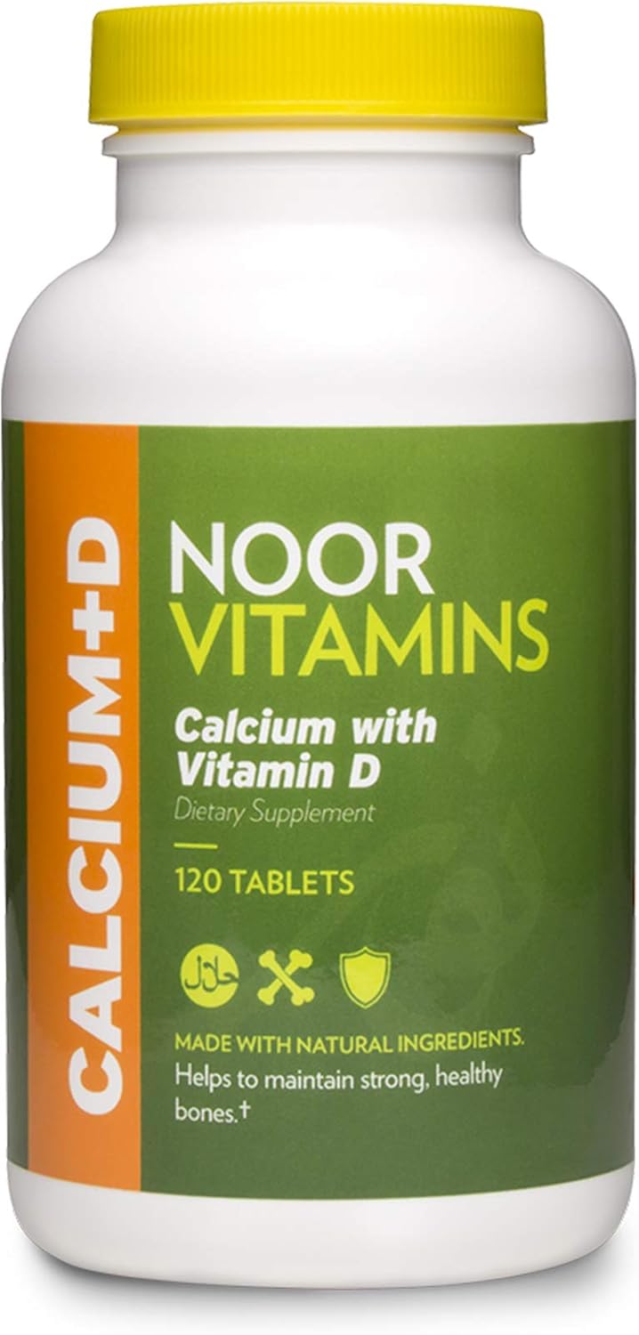 Noor Vitamins Halal Calcium Plus Vitamin D Bone & Immune Sup...