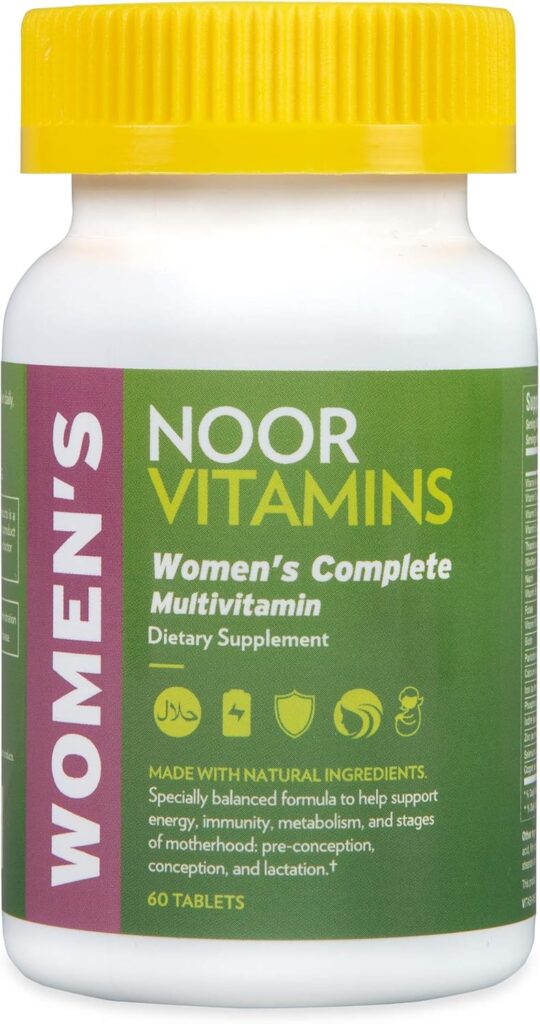Noor Vitamins Halal Womens Multivitamin & Mineral I Once Dai...