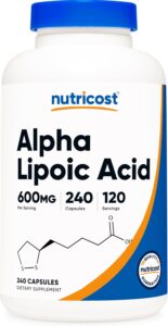 Nutricost Alpha Lipoic Acid 600mg Per Serving, 240 Capsules ...