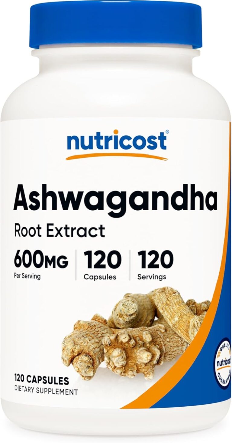 Nutricost Ashwagandha Herbal Supplement 600mg, 120 Capsules ...