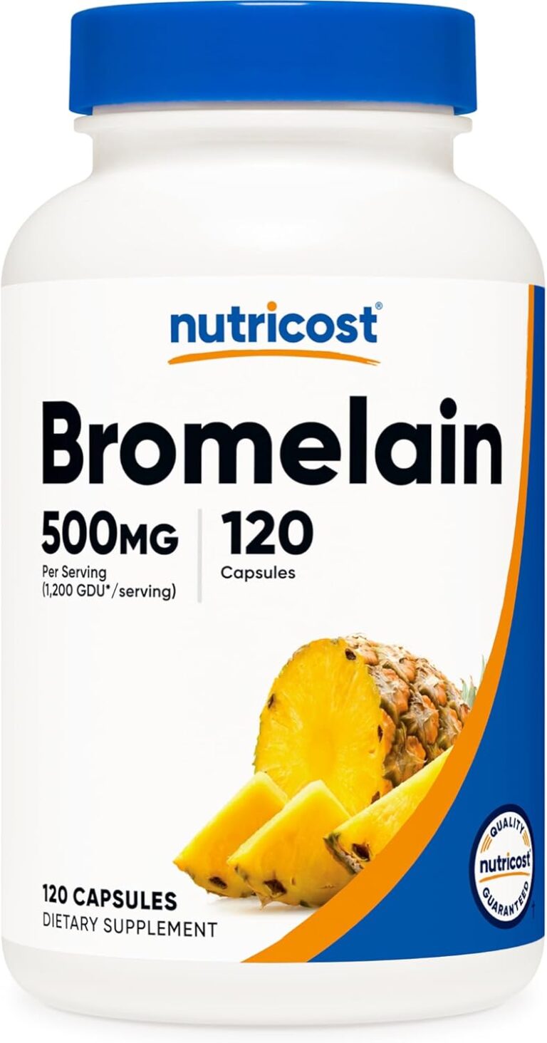 Nutricost Bromelain 500mg, 120 Vegetarian Capsules - Bromela...