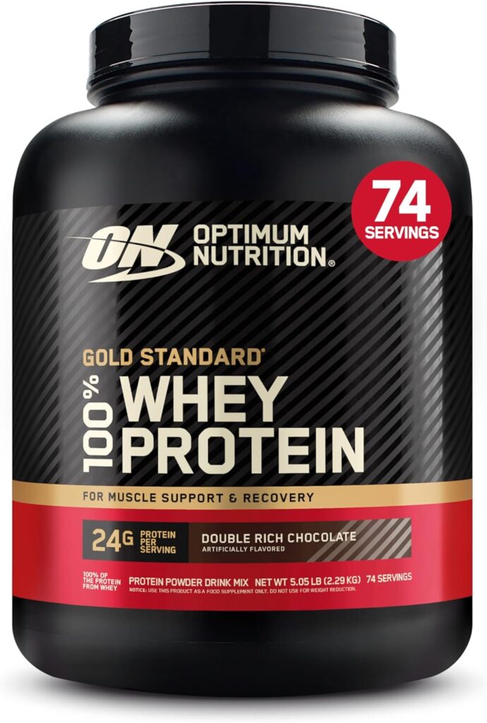 Optimum Nutrition Gold Standard 100% Whey Protein Powder, Do...