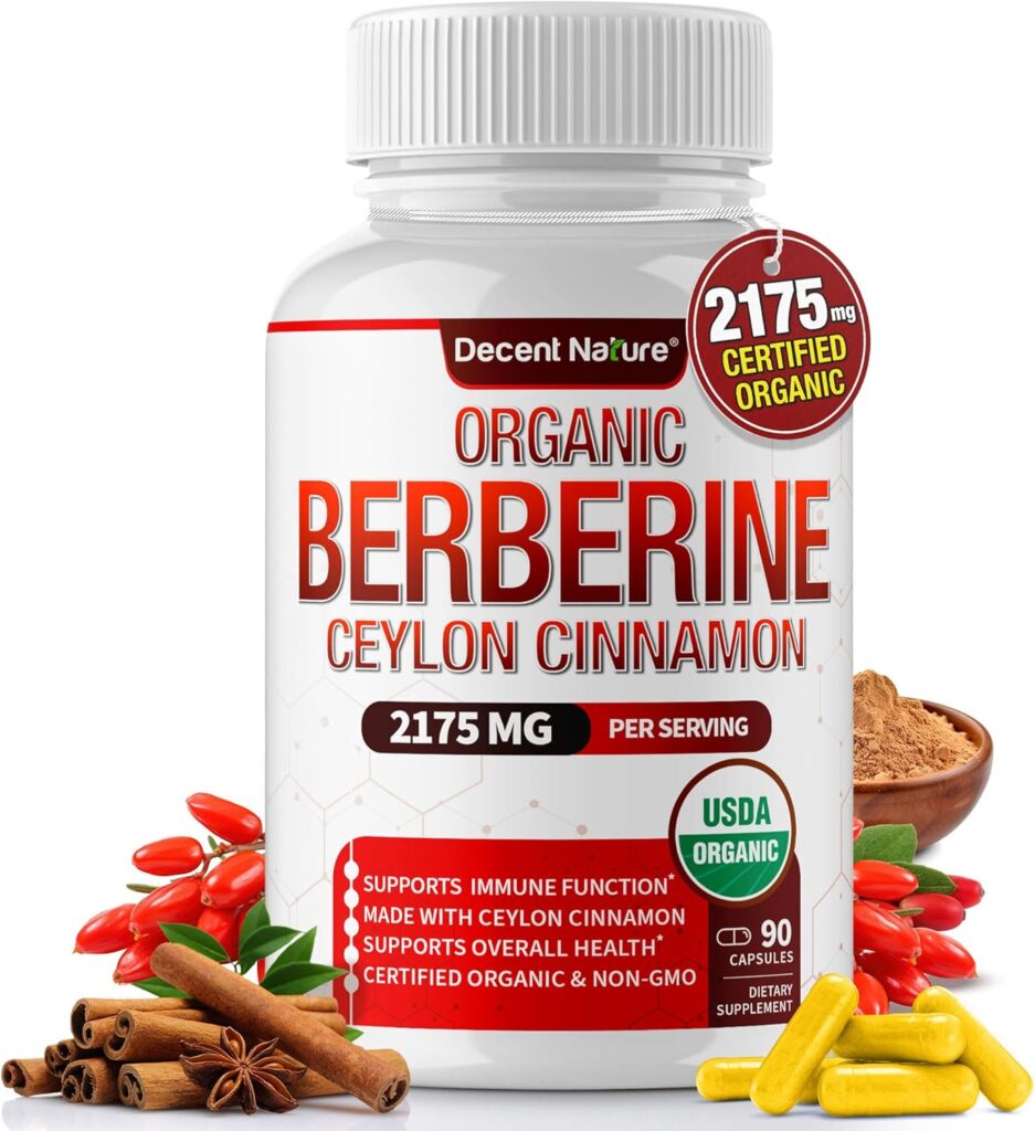 Organic Berberine with Ceylon Cinnamon 2175mg - Premium berb...
