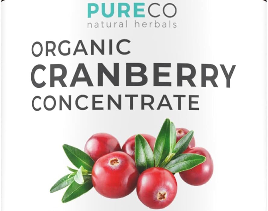 Organic Cranberry Pills - 50:1 Concentrate Equals 25,000mg o...