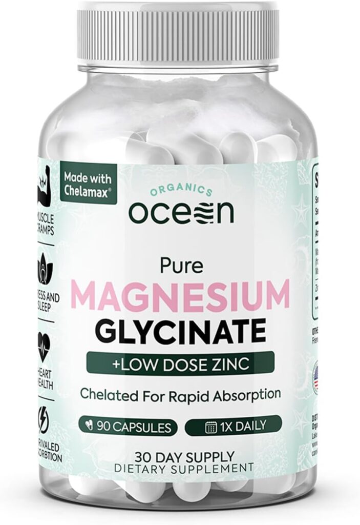 Organics Ocean Pure Magnesium Glycinate with Zinc - Maximum ...