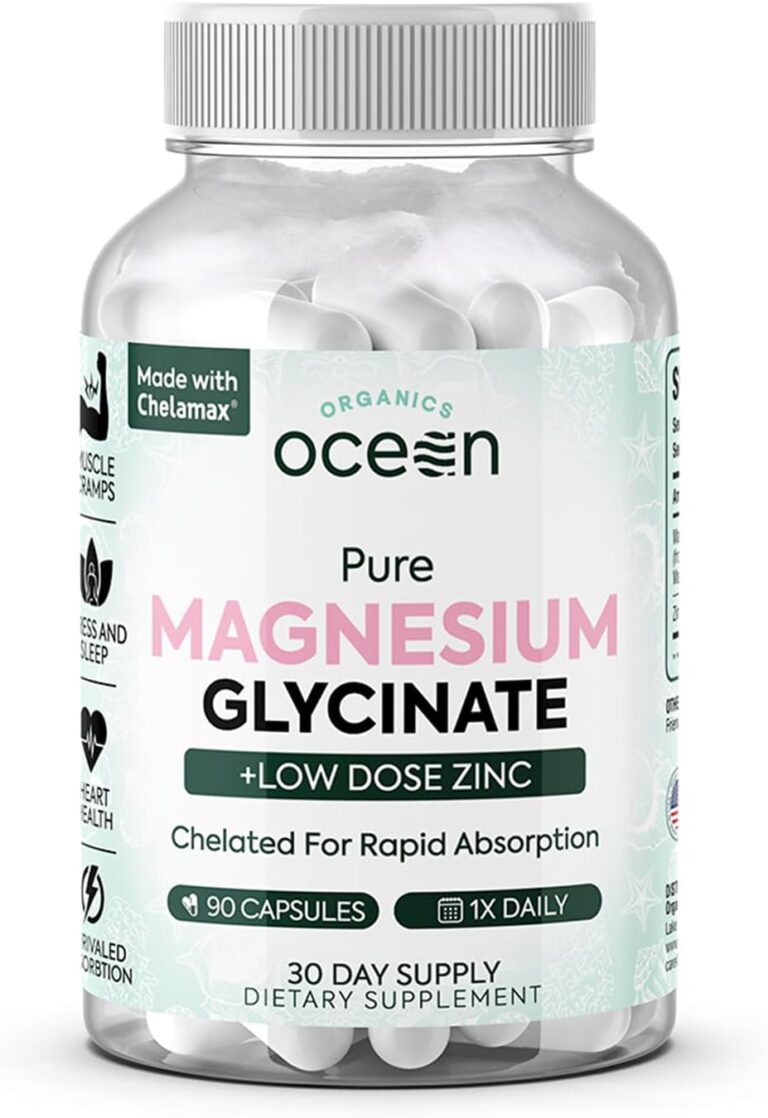 Organics Ocean Pure Magnesium Glycinate with Zinc - Maximum ...