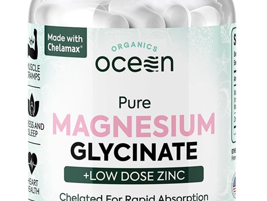 Organics Ocean Pure Magnesium Glycinate with Zinc - Maximum ...