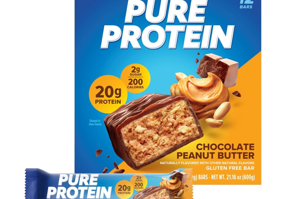 Pure Protein Chocolate Peanut Butter Protein Bars &ndash; 20g Prot...