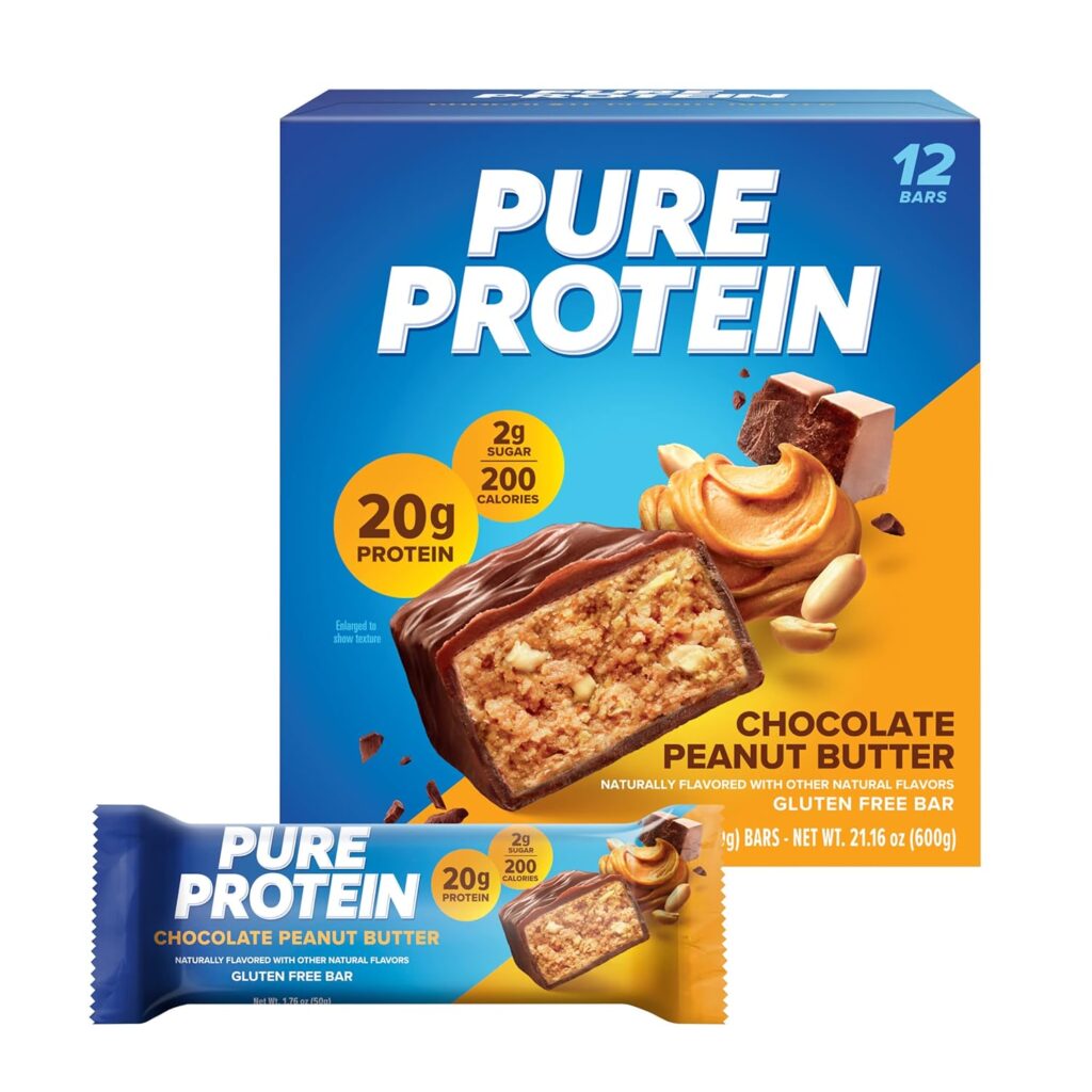 Pure Protein Chocolate Peanut Butter Protein Bars – 20g Prot...