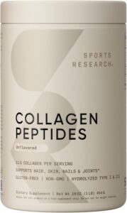 Sports Research Collagen Peptides - Hydrolyzed Type 1 & 3 Co...