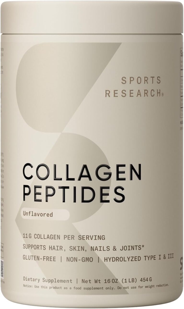 Sports Research Collagen Peptides - Hydrolyzed Type 1 & 3 Co...