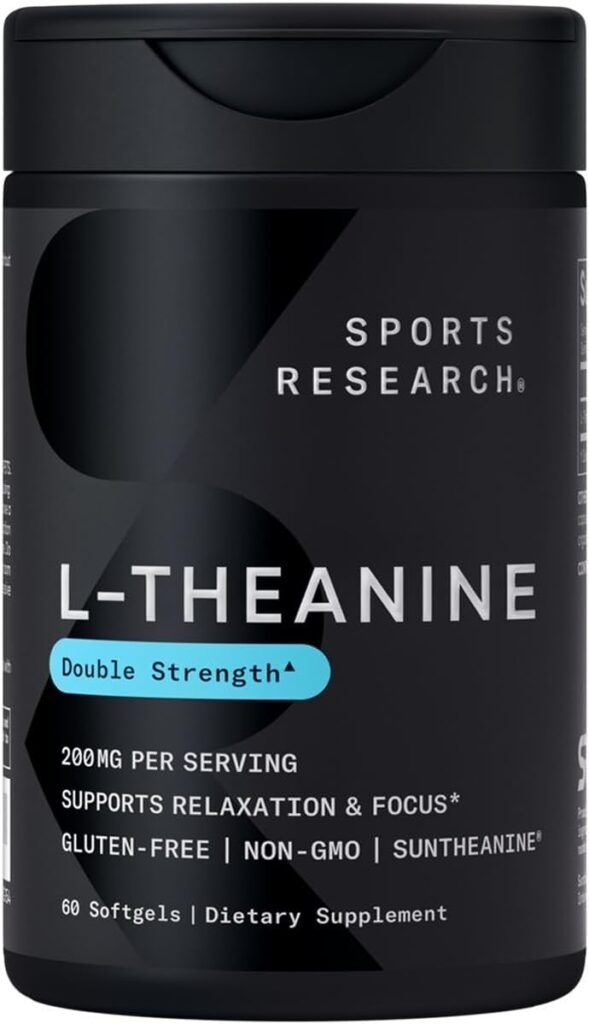 Sports Research Double Strength L-Theanine Supplement - Sunt...