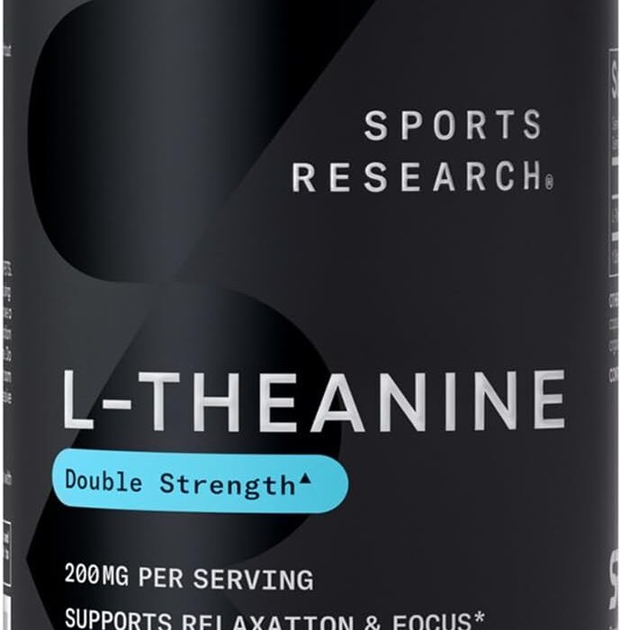 Sports Research Double Strength L-Theanine Supplement - Sunt...
