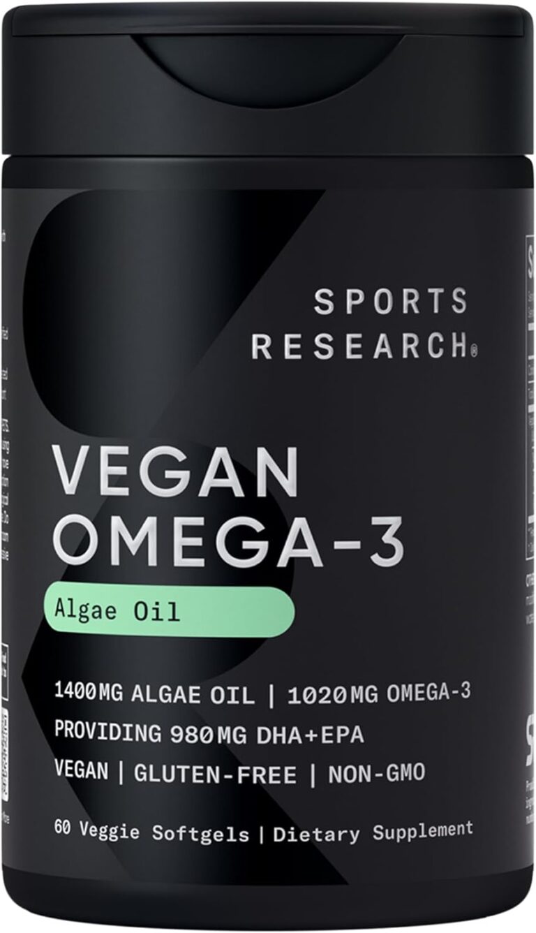 Sports Research Vegan Omega-3 Fish Oil Alternative from Alga...