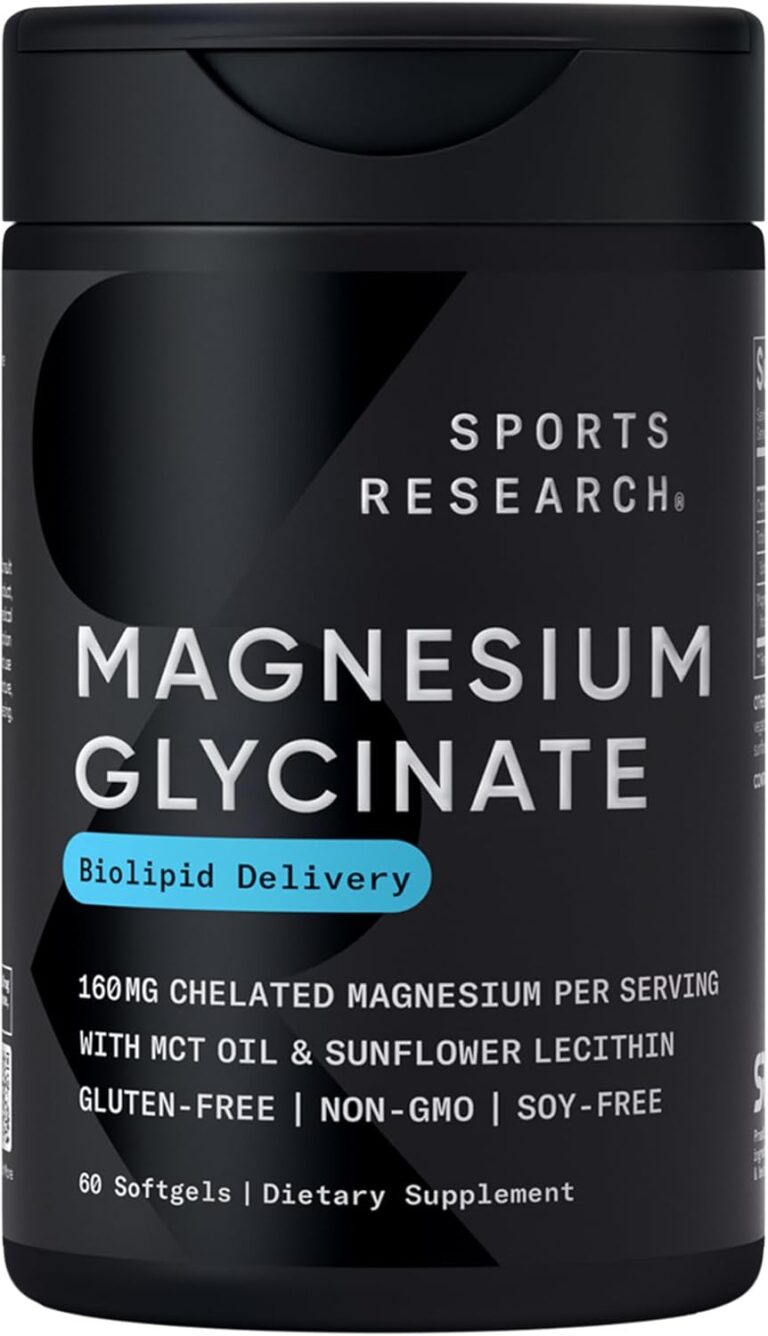 Sports Research® Magnesium Glycinate - Supports Restful Slee...