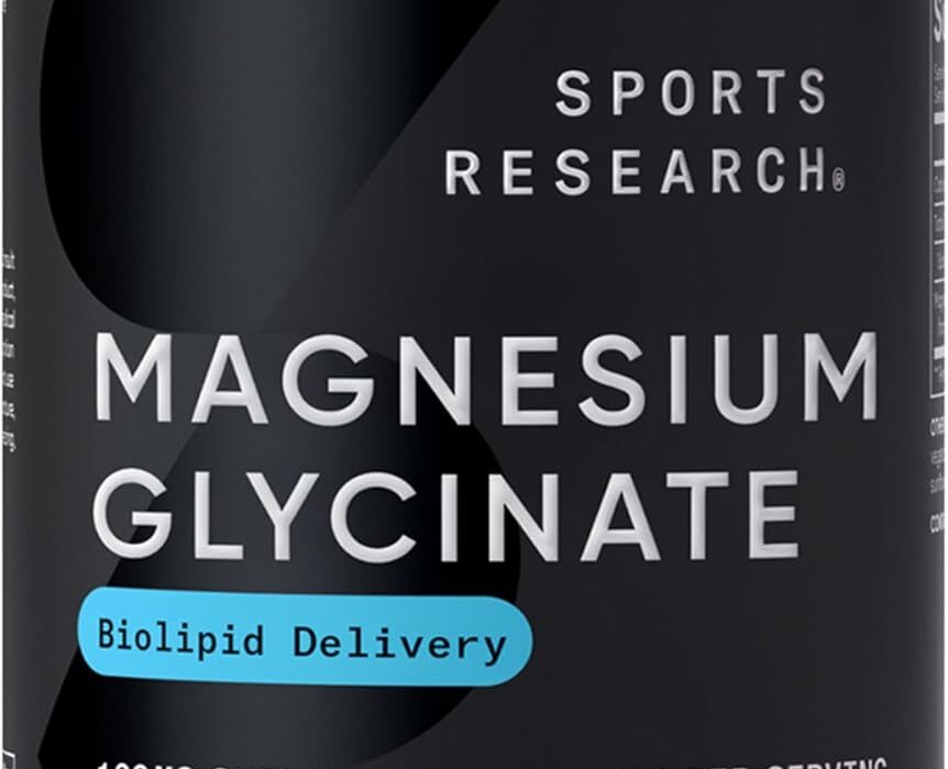 Sports Research® Magnesium Glycinate - Supports Restful Slee...