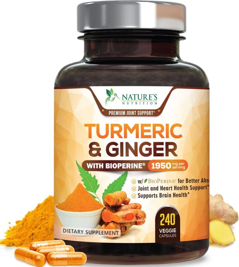 Turmeric Curcumin Supplement 1950mg - 95% Curcuminoids with ...