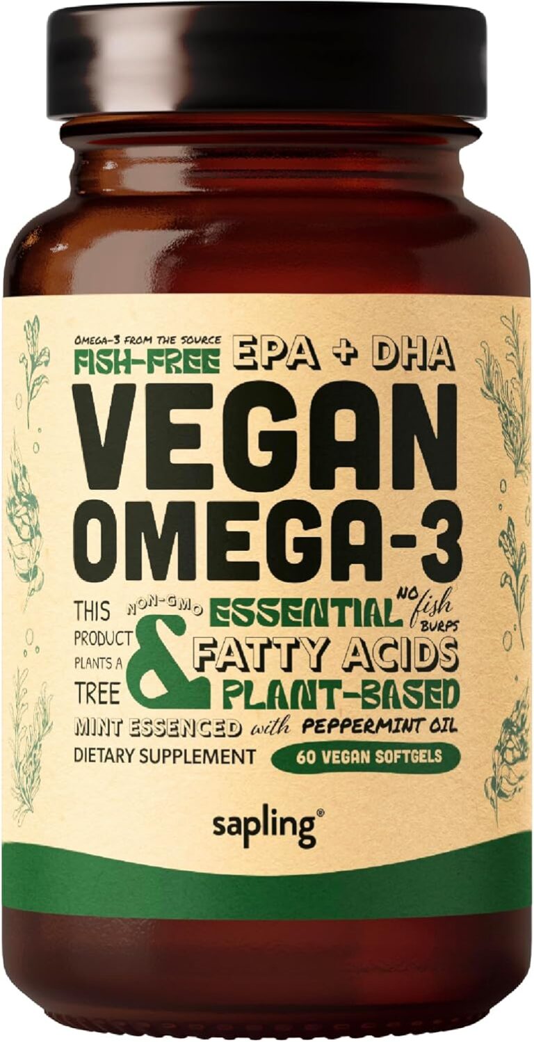 Vegan Omega 3 Supplement - Plant Based DHA & EPA Fatty Acids...
