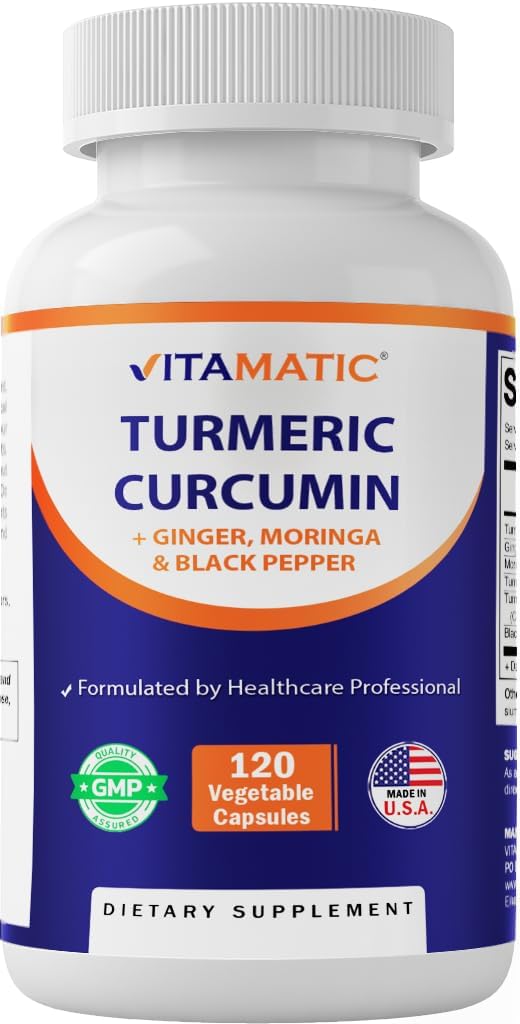 Vitamatic Turmeric Curcumin Supplement (10:1 Equivalent 3000...