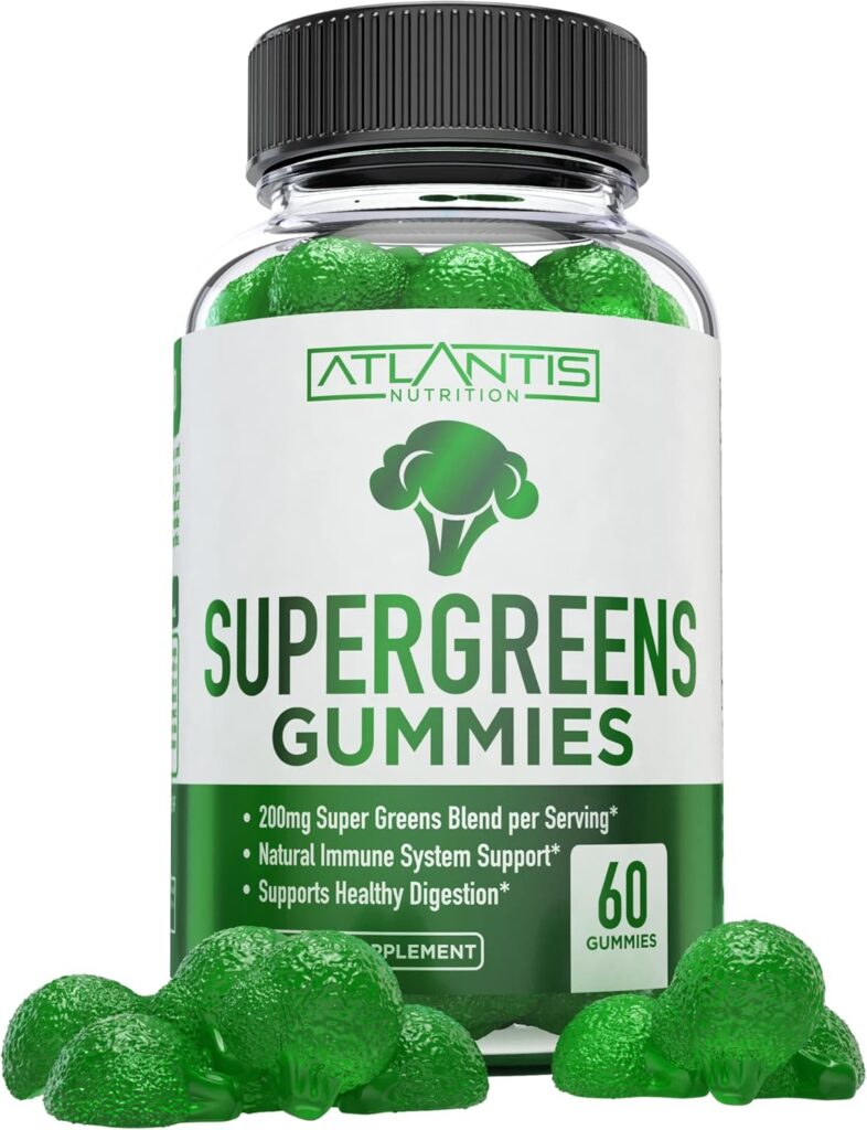 Atlantis Nutrition Supergreens Gummies - Daily Green Superfo...
