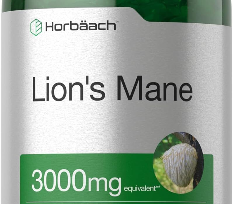 Horb&auml;ach Lions Mane Supplement | 80 Absorbable Softgels | No...