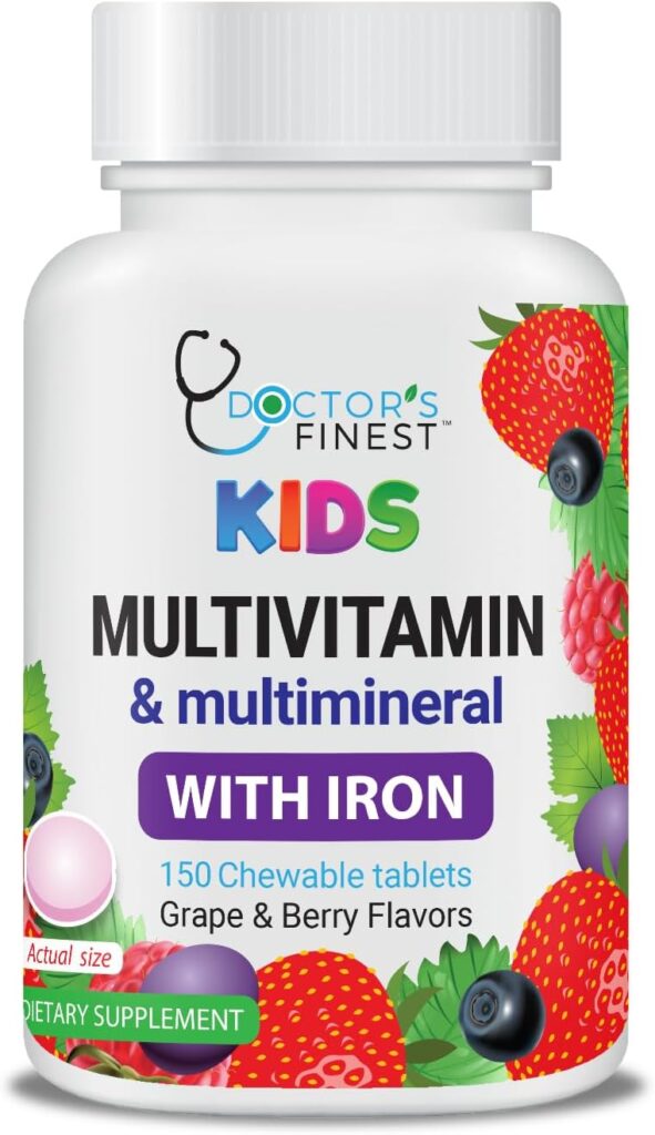 Lifeable Multivitamin & Multimineral with Iron Chewables for...