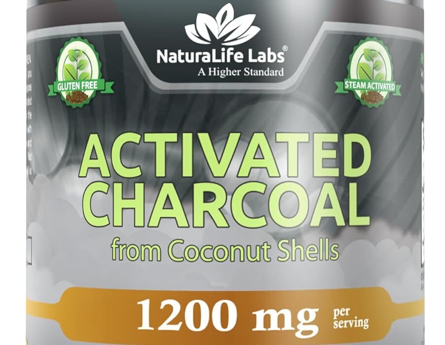 NaturaLife Labs Activated Charcoal 1200 mg per Serving &ndash; fro...