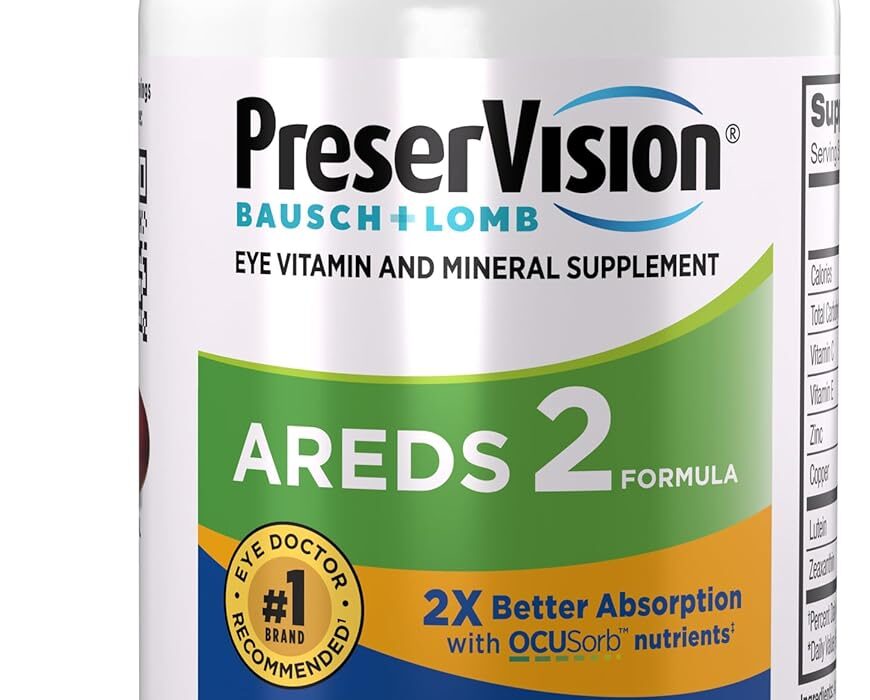 PreserVision AREDS 2 Eye Vitamin & Mineral Supplement with O...